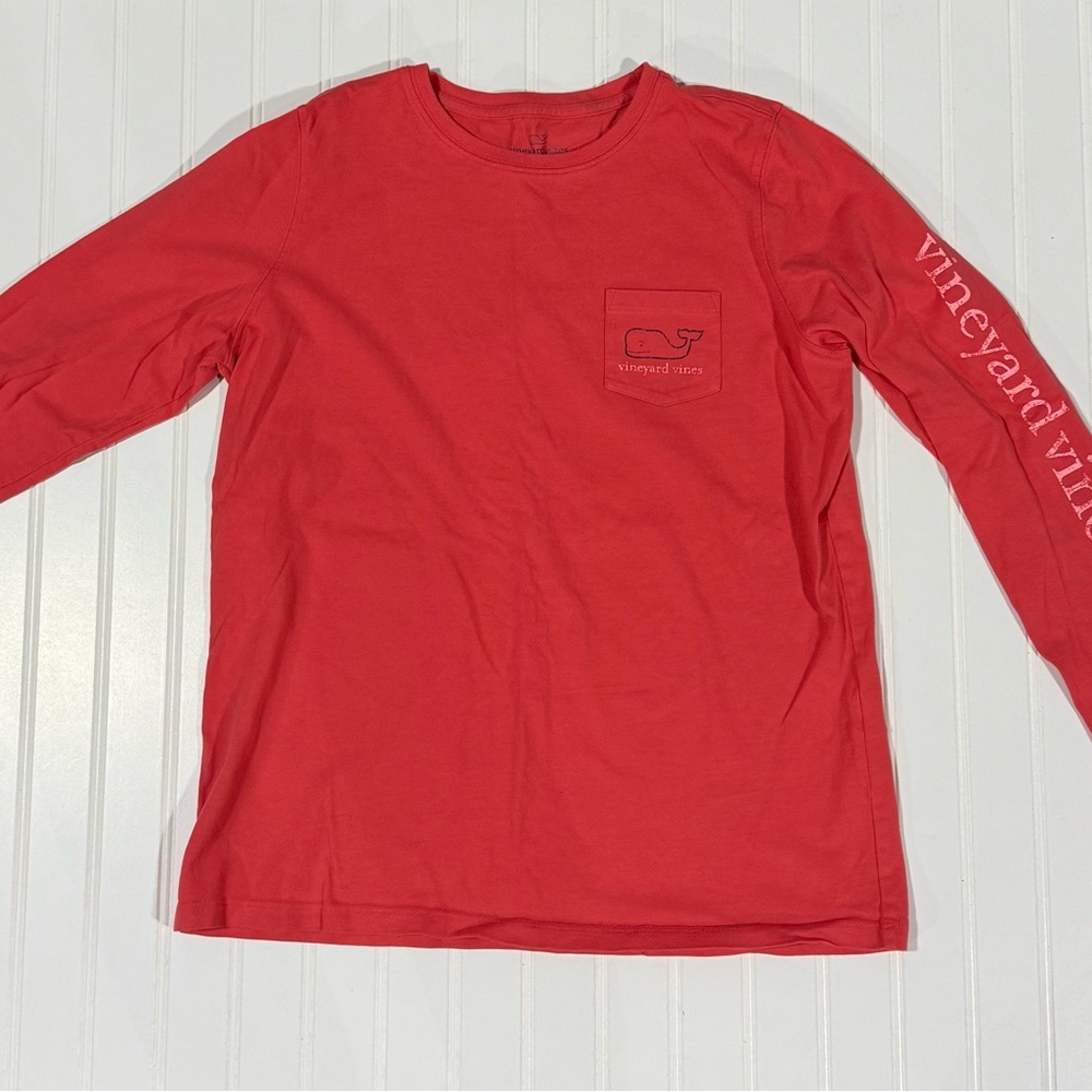 Vineyard Vines Coral Long Sleeve Shirt